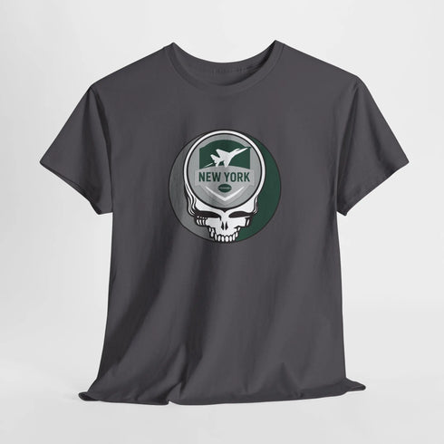 Grateful Dead - New York Jets Stealie Unisex T-Shirt - NFL - StealieShop